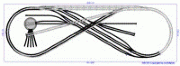 Fleischmann piccolo-N Gleisplan 300 x 100 cm